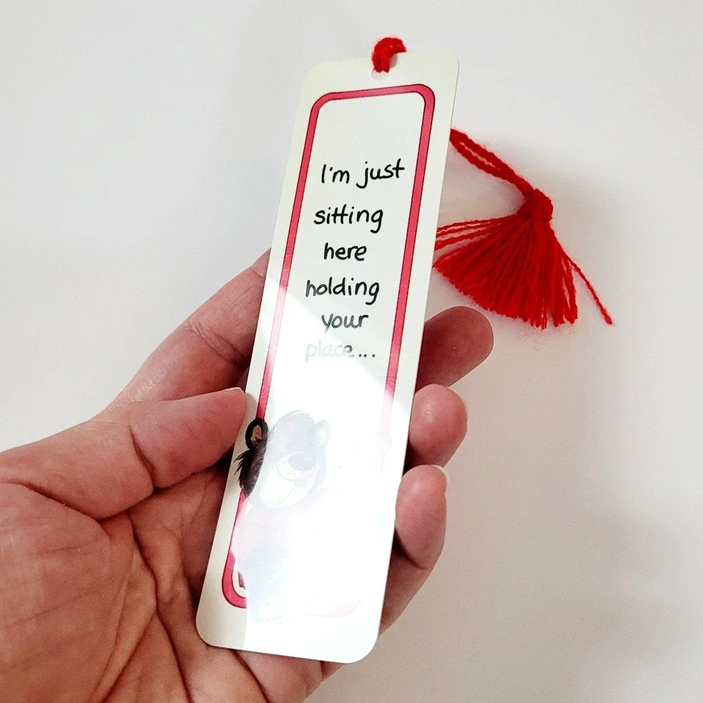 Vintage 80s Suzy's Zoo Bookmark Teddy Bear Kiss Heart- red tassel- Artworks SZ11